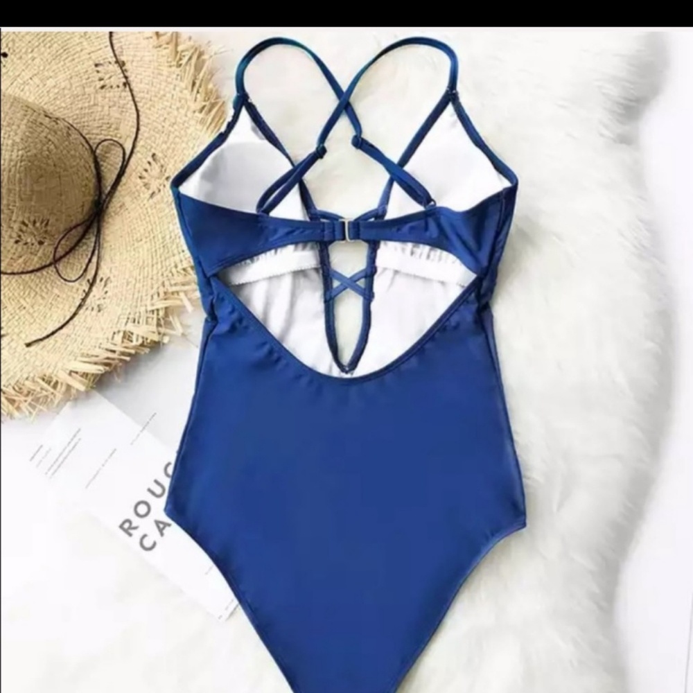 💥..Royal Blue One Piece SwimSuite - Picture 2 of 4